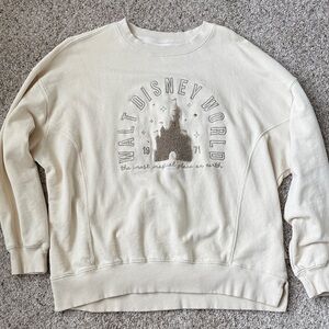 Disney Cream Turtleneck Sweater